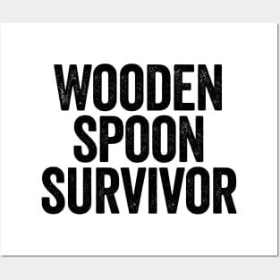 Wooden Spoon Survivor Blue Posters and Art